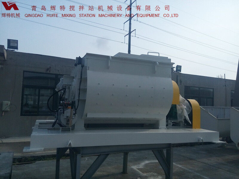 JS750攪拌臂采用偏心式設計，延長使用壽命，青島輝特機械